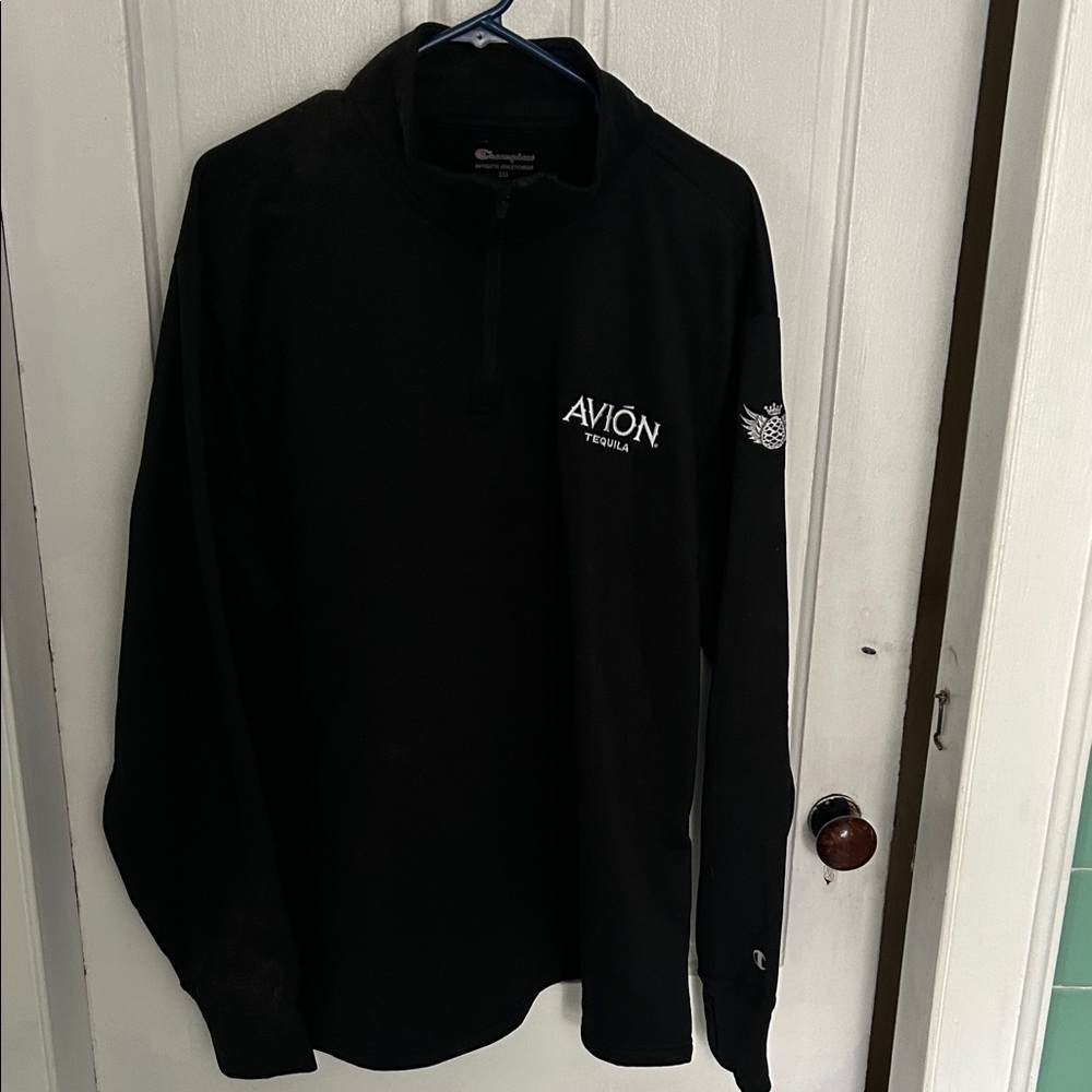 Champion Black Microfleece 3/4 Zip Top